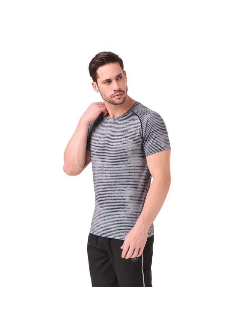 Performance Tshirt For Men (Abstract Grey)