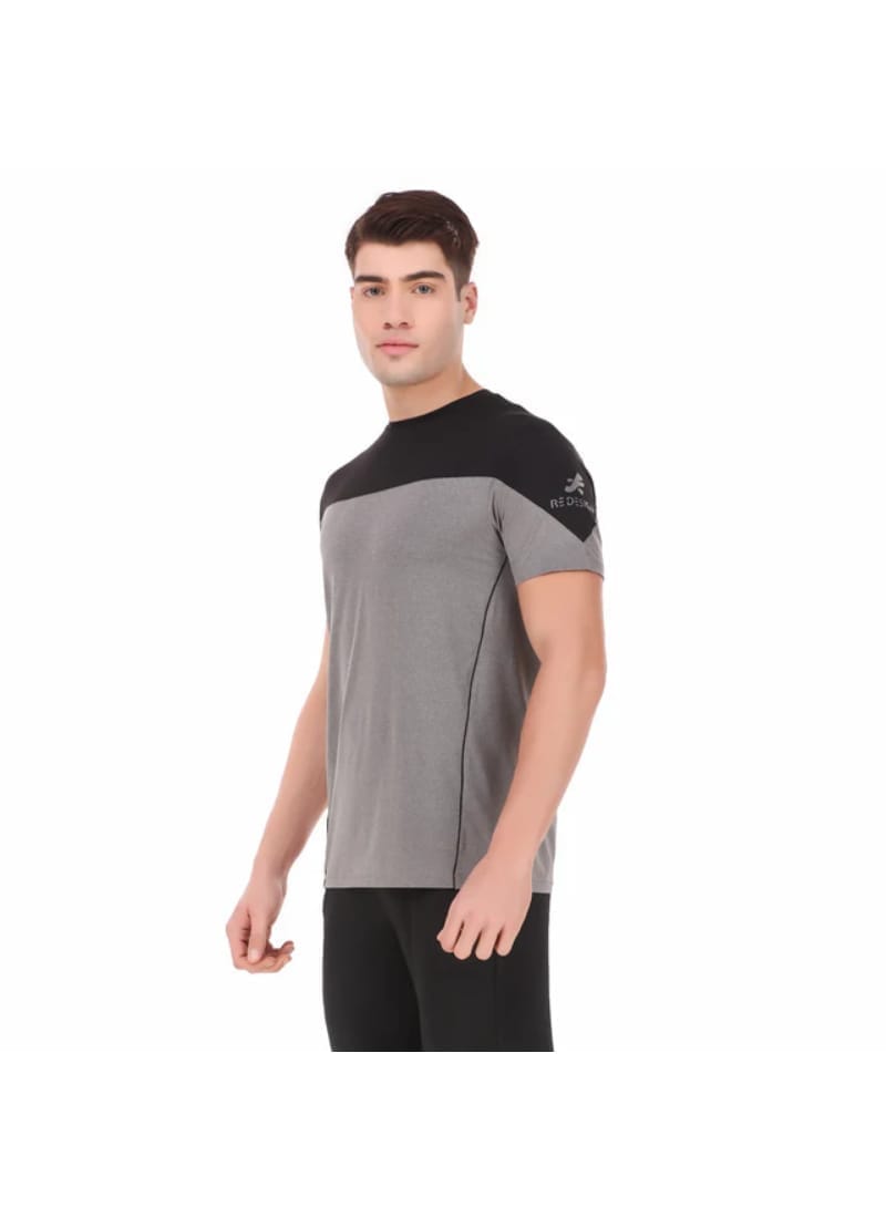 Performance Tshirt For Men (Grey/Black)