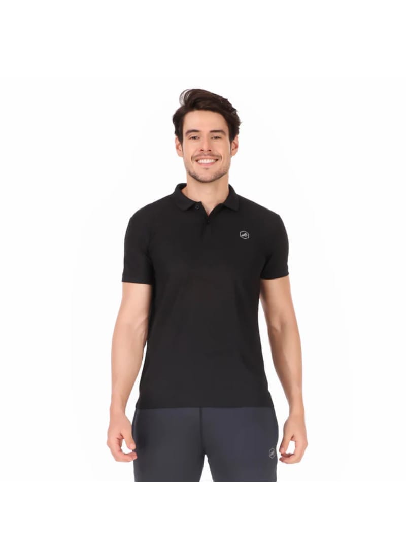 HC Quick Dry Polo Collar Tshirt For Men (Black)