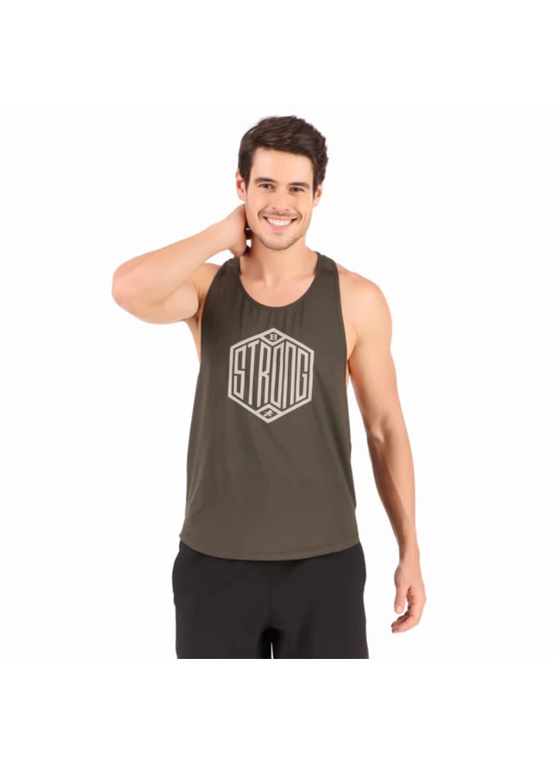 Gym Stringer For Men (Military Green)