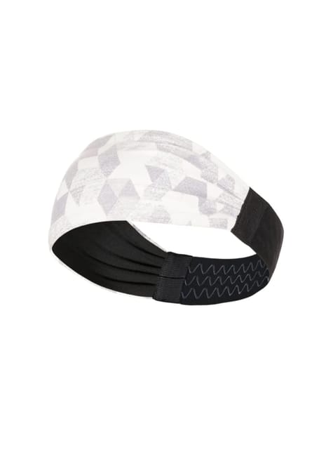 Sports Headband For Men and Women (White Geometry)