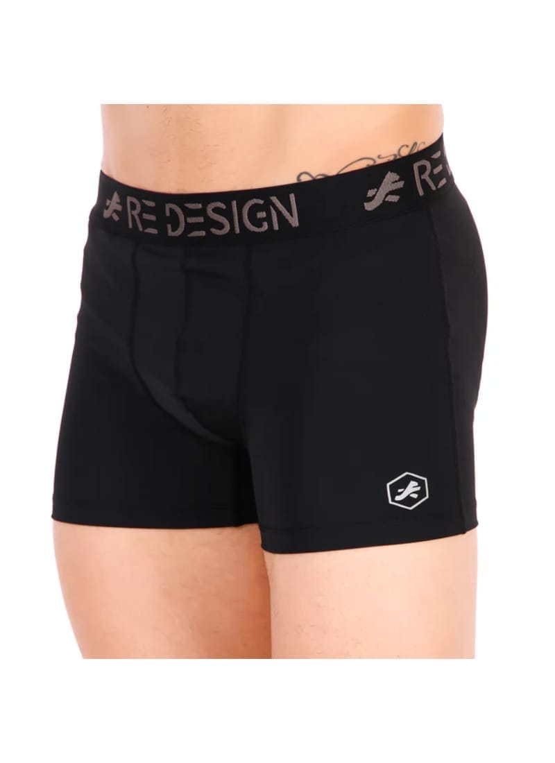 Men's Nylon Compression Trunks (Black)