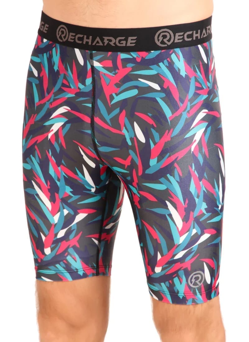 Men's Polyester Compression Shorts (Picasso)