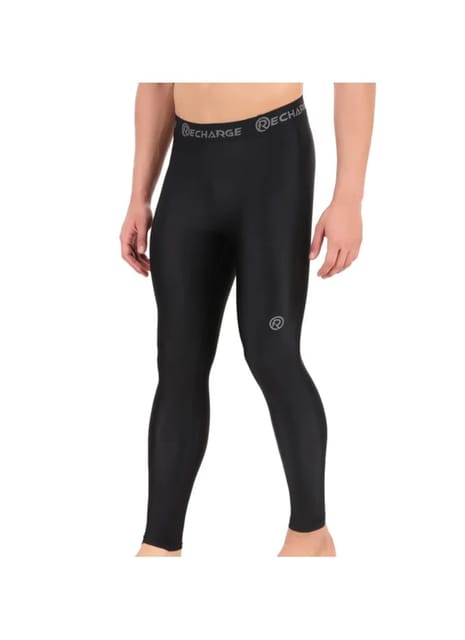 Recharge Polyester Compression Pant (Black)