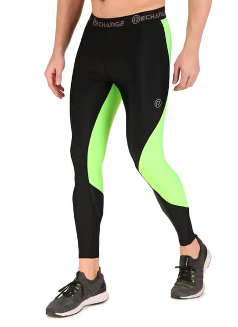 Recharge DC Polyester Compression Pant (Neon Green)