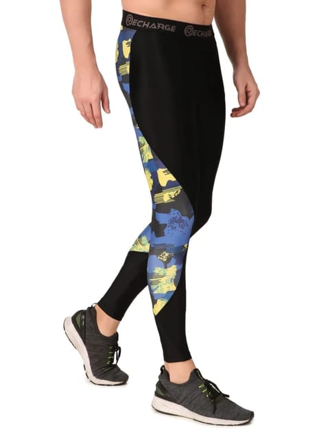 Recharge DC Polyester Compression Pant (Blue Camo)