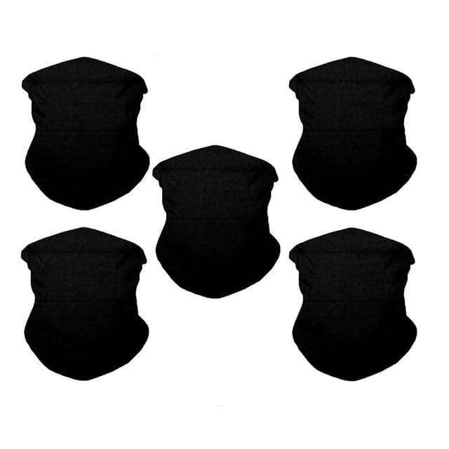 Multifunctional Headbands Face Mask Neckwarmer Neck Gaiters Scarf Bandanas 5pc