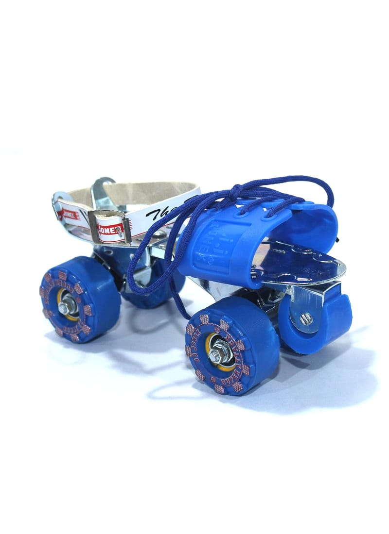 JJ JONEX Super Attack with Brake Adjustable Quad Roller Skates Suitable for Age Group 6-15 Years Old (MYC)