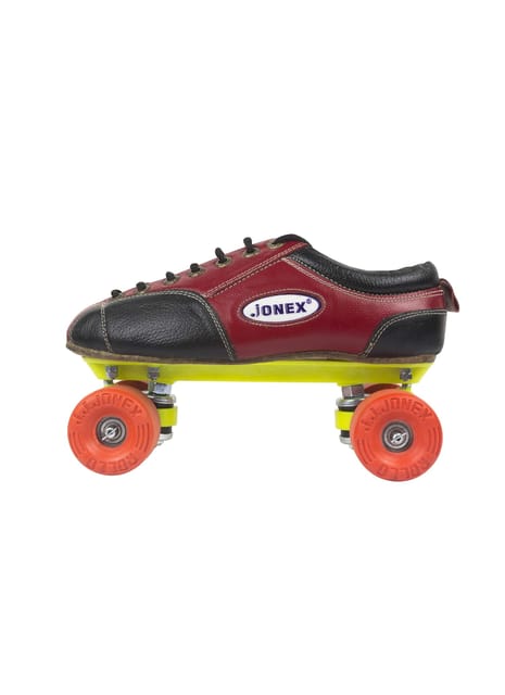 JJ Jonex Fix Body Quad Shoe Skates Rollo Rubber for Kids with Free Bag Size 3 (22.5 cm) (MYC)