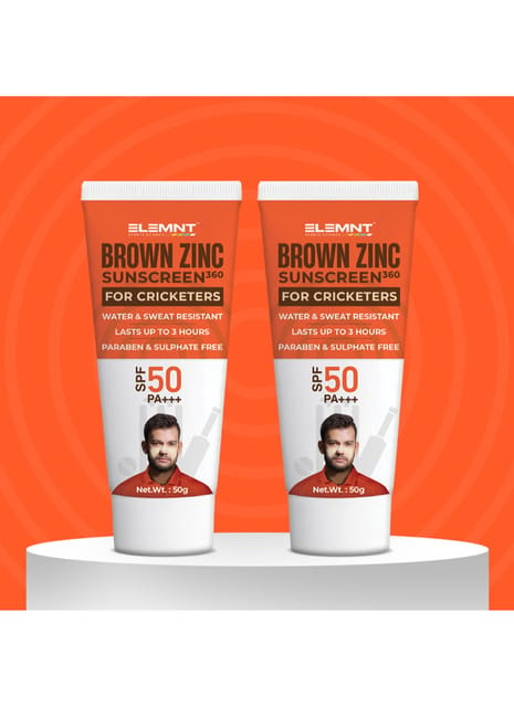 Brown Zinc Sunscreen 50+50GM (Pack of 2)