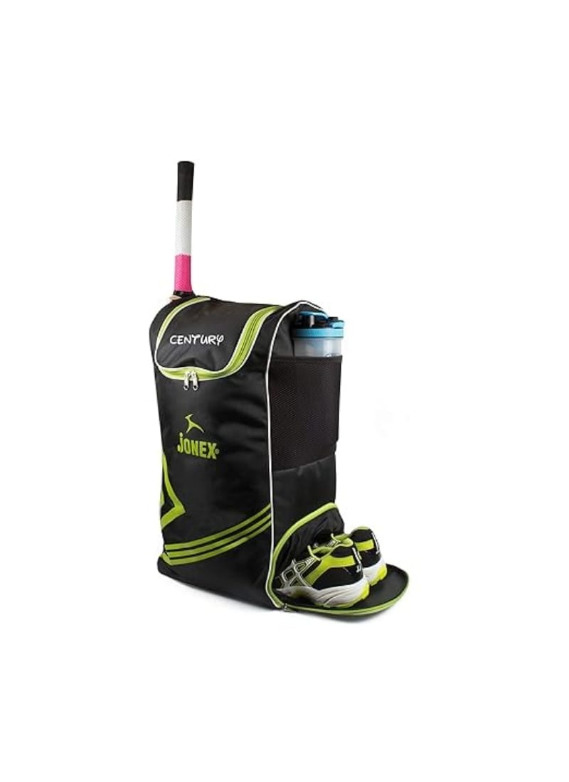 JJ Jonex Century Cricket Kit Bag with Shoe Compartment (Green, Black)