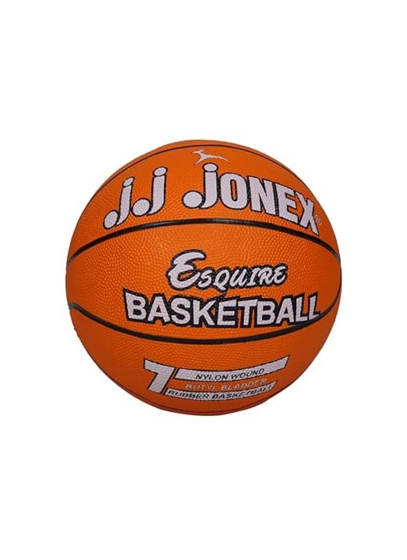 JJ Jonex Basketball for Indoor-Outdoor Training Basketball Esquire Size 7 (Orange) (MYC)