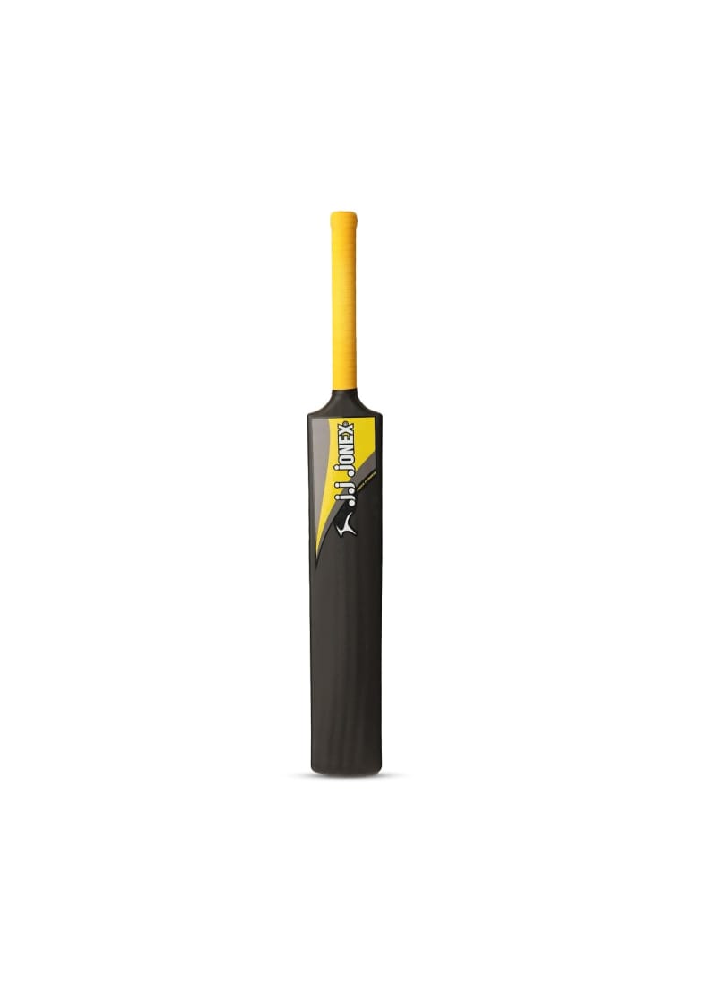 JJ Jonex Cricket bat Full Size Plastic bat Tennis Cricket bat Turf Tennis bat Lightweight Fiber bat Hard Plastic bat Tournament Plastic Cricket bat Standard Size Cricket Bats (Yellow)