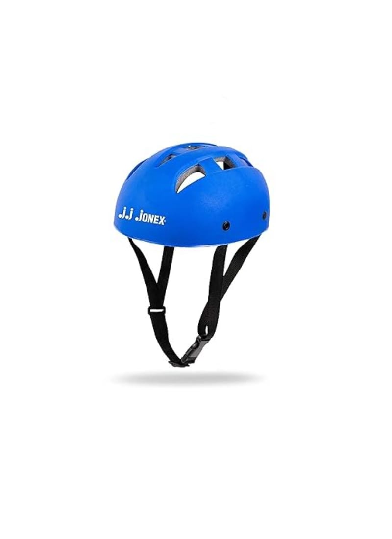 JJ JONEX Protective PVC Helmet Skating and Cycling Age 4 to 7 Year (MYC) (Blue, Small)