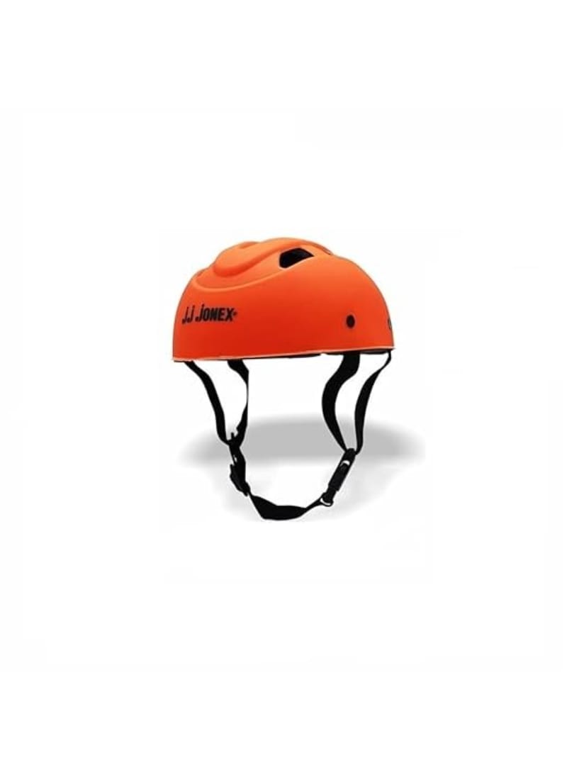 JJ JONEX Protective PVC Helmet Skating and Cycling Age 4 to 7 Year (MYC) (Orange, Small)