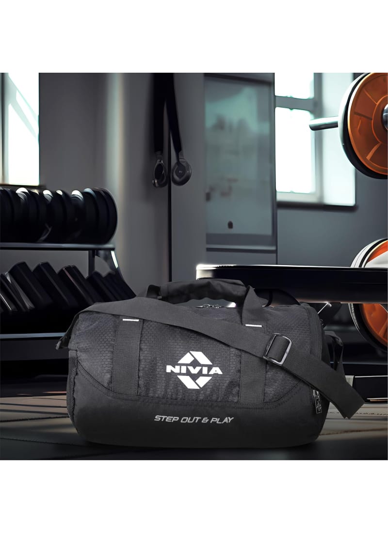 NIVIA Beast Gym Bag-4 Polyester/Unisex Gym Bags/Shoulder Bag for Men & Women with Separate Shoes Compartment/Carry Gym Accessories/Fitness Bag/Sports & Travel Bag/Sports Kit