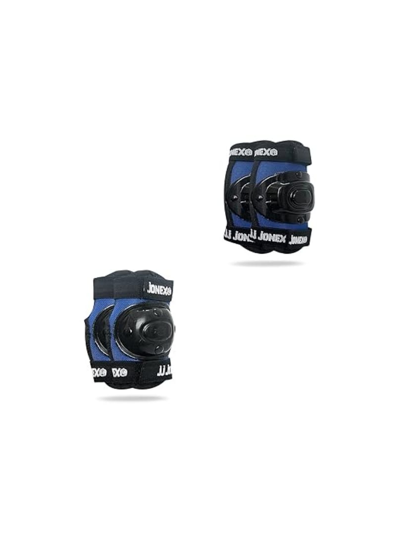 JJ JONEX Protective Set Skating and Cycling Skating Guard (Size Free) (MYC) (Blue)