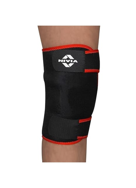 Nivia Adjustable Knee Support (Black)