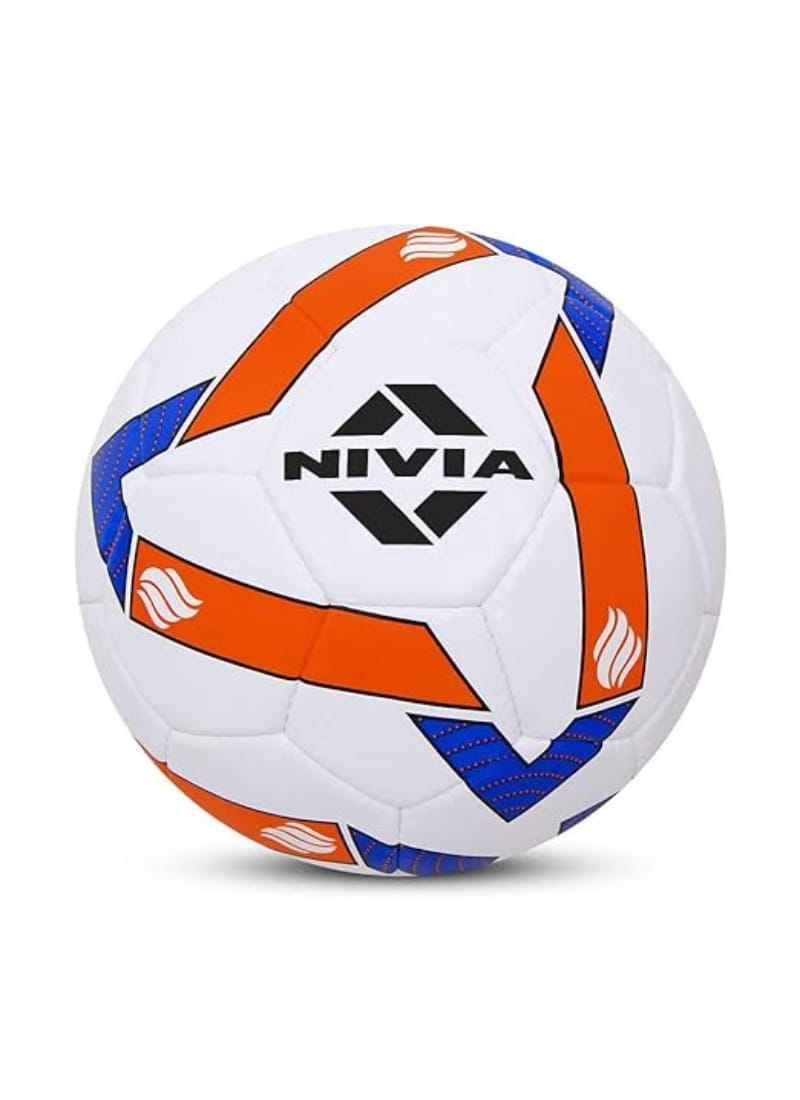 Nivia Shining Star Football/32 Panel/Rubberized Stitched/International Match Ball/ Size - 5 (Multicolor)