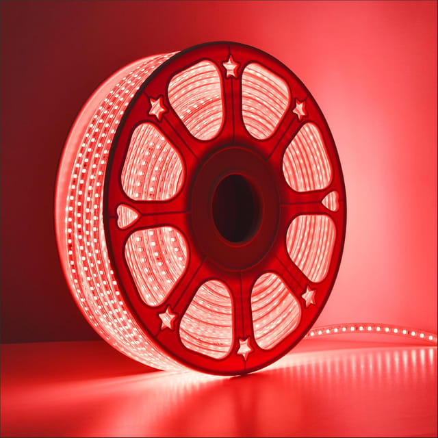 LED Strip Rope Lights, 3000K Red Outdoor Indoor Waterproof, Flexible,Cutable 120 LEDs per Meter SMD2835 Tape Light (16.40ft 5meter, Red)