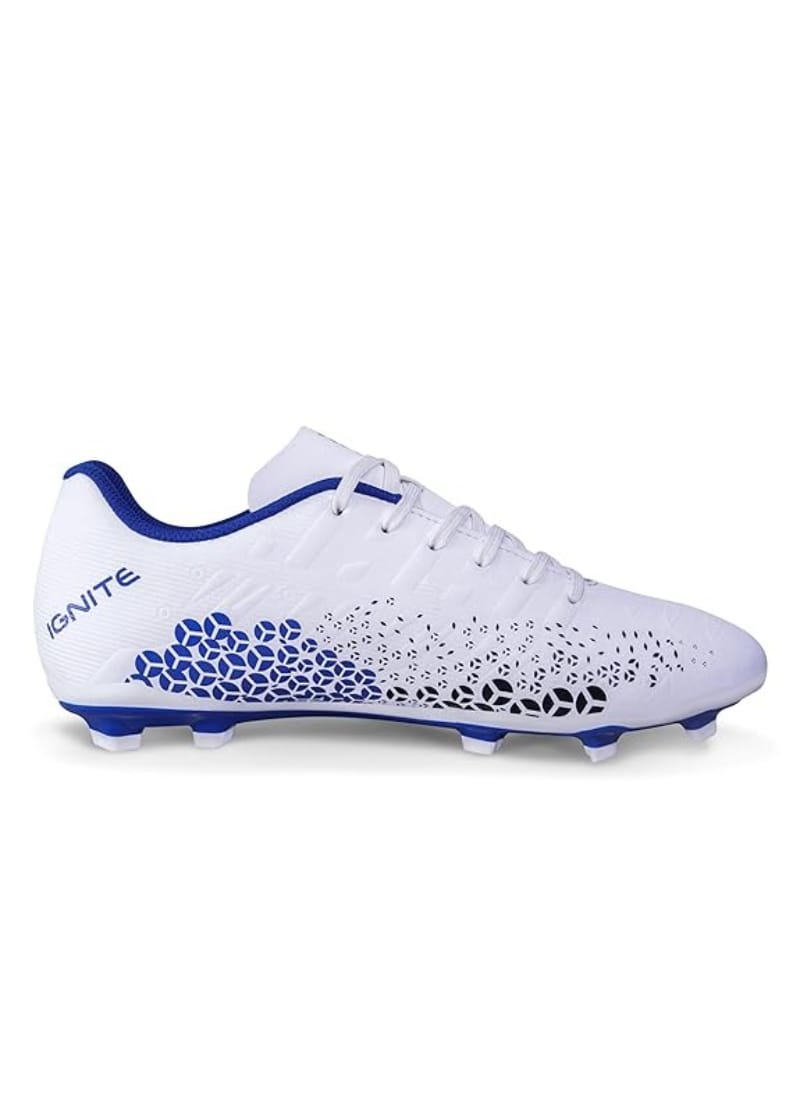 Nivia Ignite Football Stud Shoes for Men ( WHITE / BLUE )