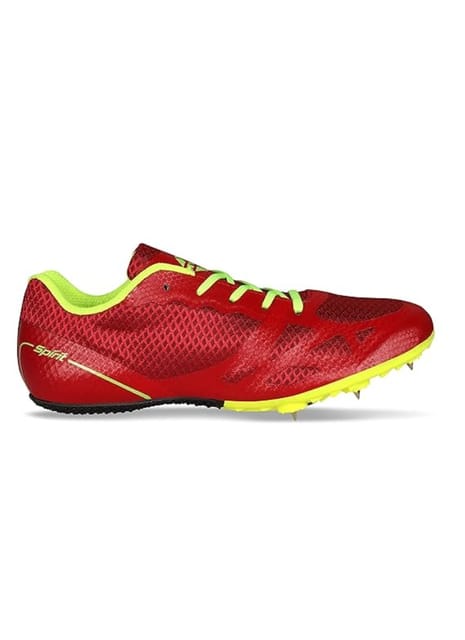 Nivia Men Running Spikes Spirit Track and Field Shoes for Mens ( RED )