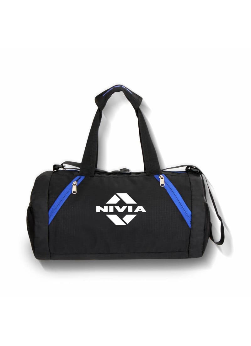 Nivia Beast Bag Polyester, Unisex Gym Bags, Shoulder Bag for Men & Women with Separate Shoes Compartment, Carry Gym Accessories, Fitness Bag, Sports & Travel Bag, Sports Kit