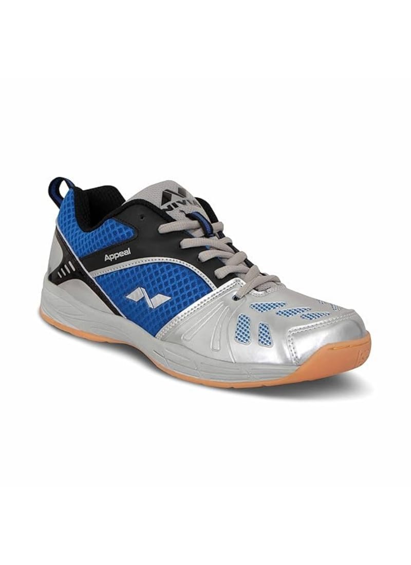 Nivia Appeal Badminton Shoes for Mens (Blue/Silver), 04