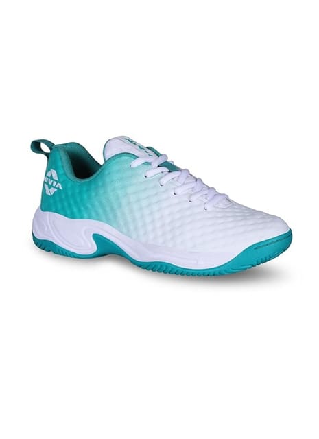 Nivia Power Smash Tennis Shoe for Men ( White/Turquoise )