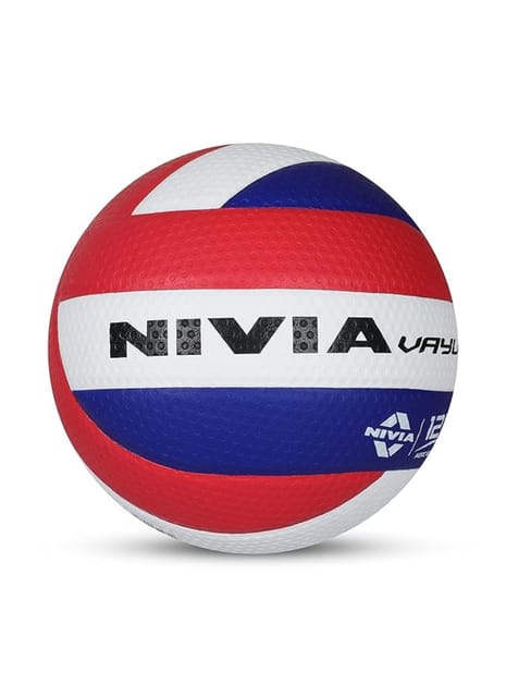 Nivia Vayu Volleyball, 12 Panel Volleyball, International Match Ball, Volleyball Size 5, Volleyball for Men and Women