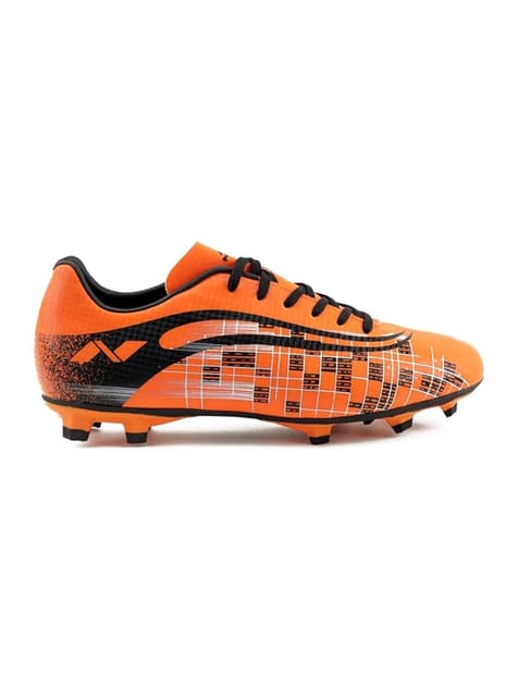 Nivia De Meer Football Stud Shoe Foe Men/Sports and Soccer Shoe/Comfortable and Lightweight/Size-09 (Orange/Black)