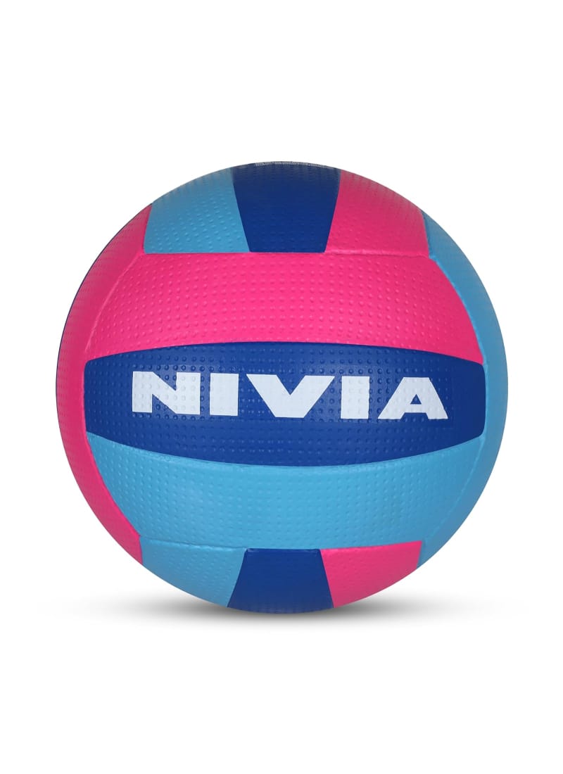 Nivia Hi-Grip 2.0/18 Panel/Rubberized Moulded Volleyball/Red (Size - 4)