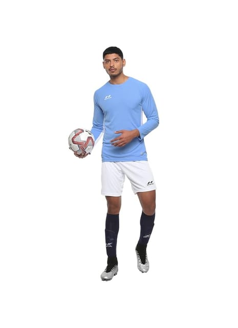 Nivia Encounter Football Jersey Set Full Sleeves for Men Sky Blue