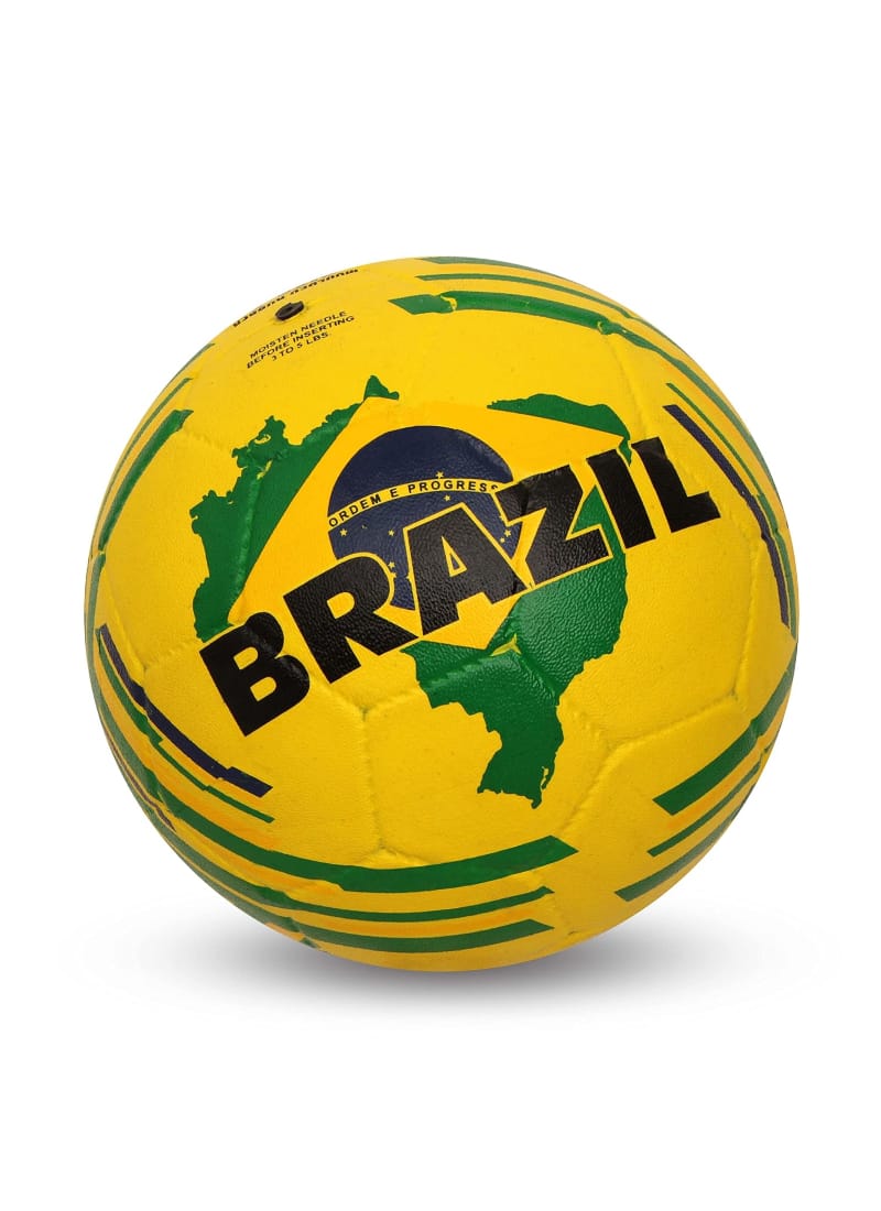 Nivia Country Colour Rubber Moulded Football (Brazil / Size- 5)