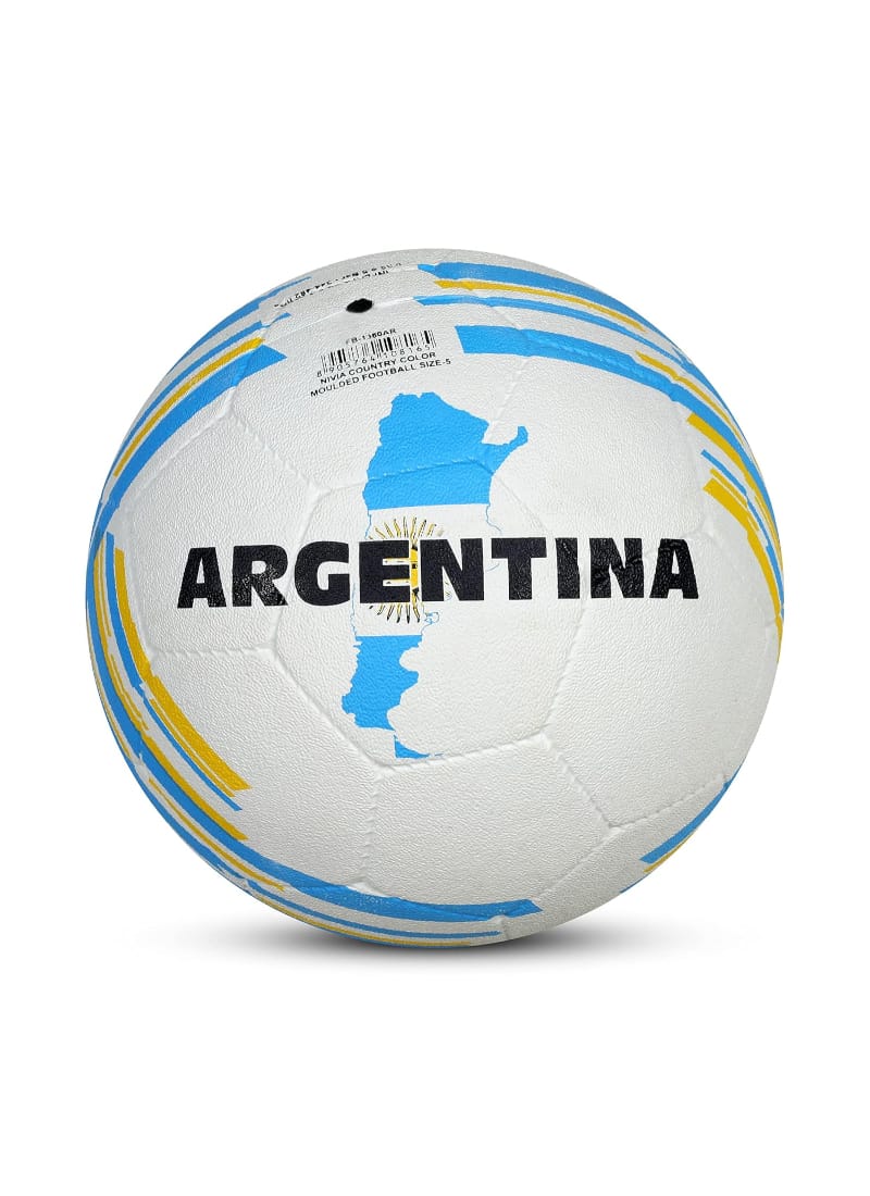 Nivia Country Colour Rubber Moulded Football (Argentina Size: 5)