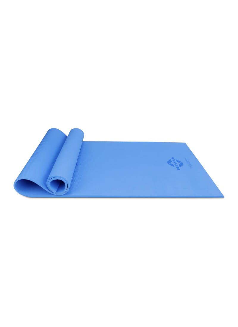 Nivia Anti Skid Yoga Mat for Men & Women, Exercise Mat for Home Workout, Yoga Mat for Women, Gym Exercise Mat (180x60x0.4CM) Blue