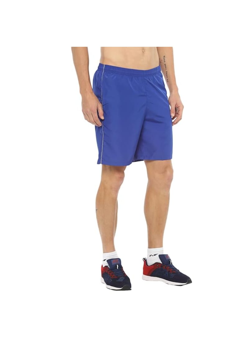 Nivia Solid Polyester Sports Shorts with Drawstring and 2 Side Pockets for Men/Regular Fit Running, Training, Gym, Jogging & Walking Shorts for Men Blue,Grey