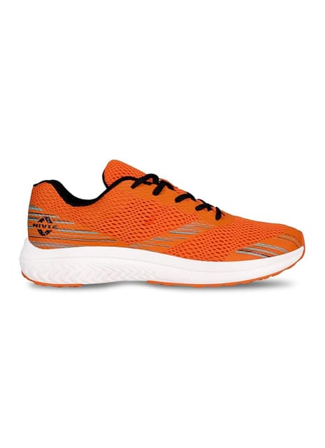 Nivia TFT Running Shoes, Soft Cushion Insole, Better Cushioning, Lightweight and Durable/All-Around Support, for Men, Sports Shoes for Men, Walking Shoes for Men Orange