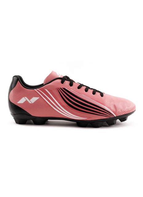 Nivia Birsa Football Stud Shoe for Men/Sports and Soccer Shoe/Comfortable and Lightweight/Size-09 (Pink/Black)