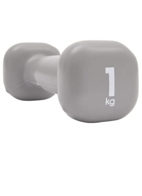 Reebok Single Dumbbell - 1 KG (Grey)