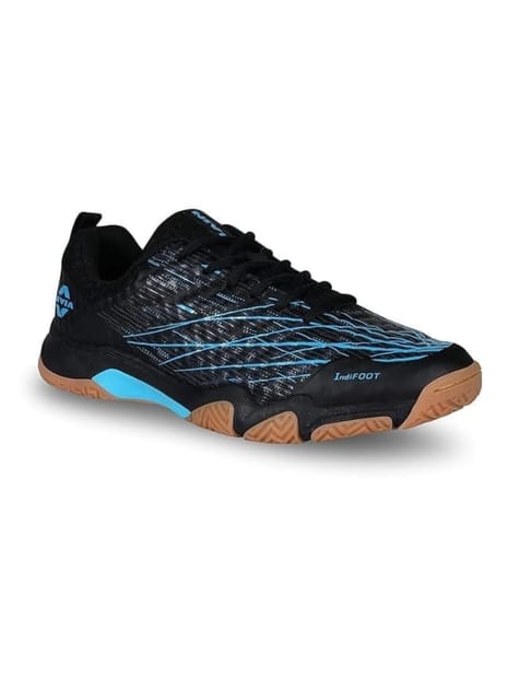 Nivia Mens Powerstrike 3.0 Badminton Shoes - Black Color