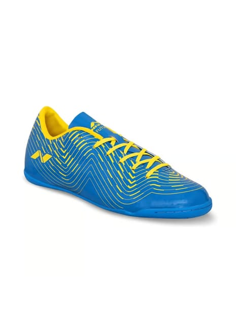 Nivia Encounter 8.0 Futsal Shoe | Aster Blue/Yellow