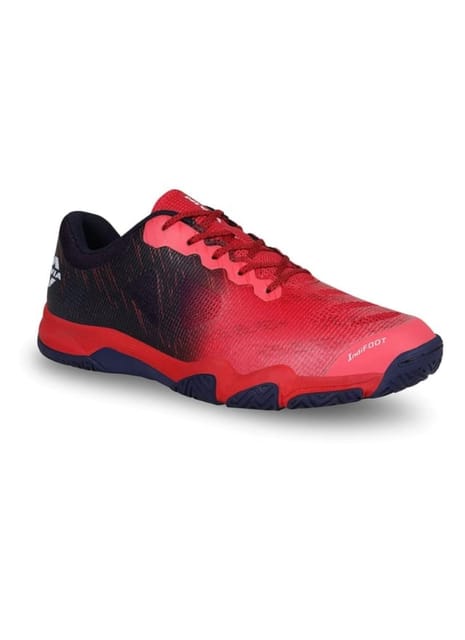 NIVIA Verdict Badminton Shoe for Men with Breathable Air Mesh and TPU Technology - Red