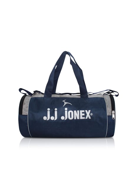 JJ Jonex Foldable Unisex Casual Gym, Duffel Bag/Travel Bag Multicolor Bag (MYC) (Navy/Gray)