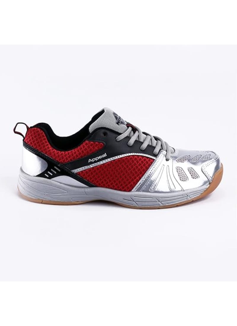 Nivia Appeal Badminton Shoes, Silver - 10 UK