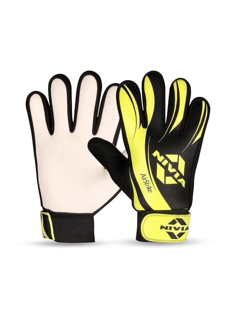 Nivia Air Strike Goalkeeper Gloves for Men & Women, Football, Soccer, goalkeeping Glove, Goalkeeper Gloves with Grip, Football Hand Gloves, Goalkeeper Gloves, Football Hand Glove