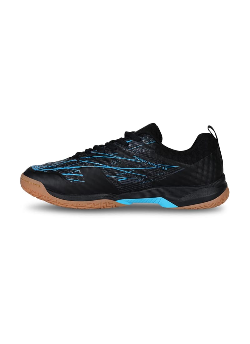 Nivia Mens Powerstrike 2.0 Badminton Shoes / Black/Blue