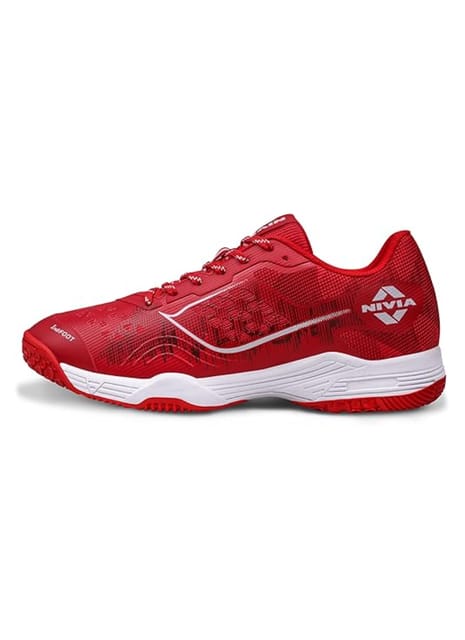 Nivia HY-Court Badminton Shoe / Red