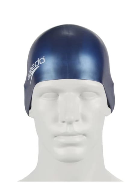 Speedo Silicon Moulded Swimcap (Navy)