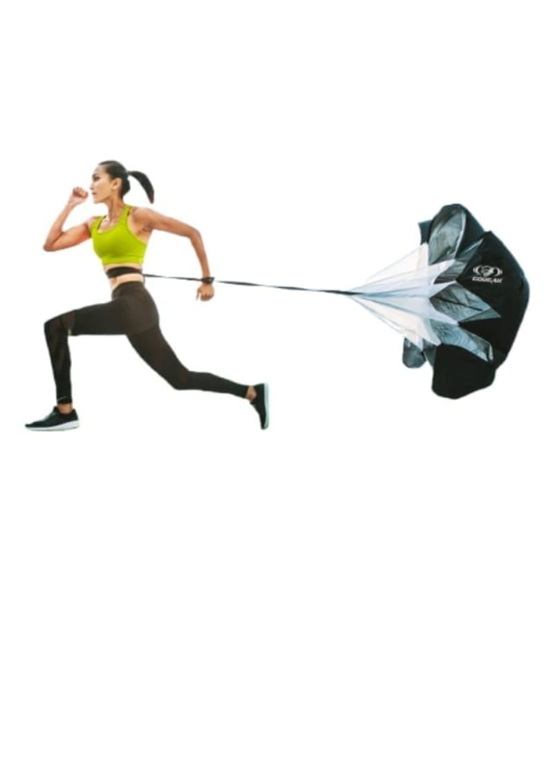 Cougar Eco Training Resistance Speed Chute Speed Parachute for Fitness Training Football Soccer Tennis Baseball Medium (Color Vary)